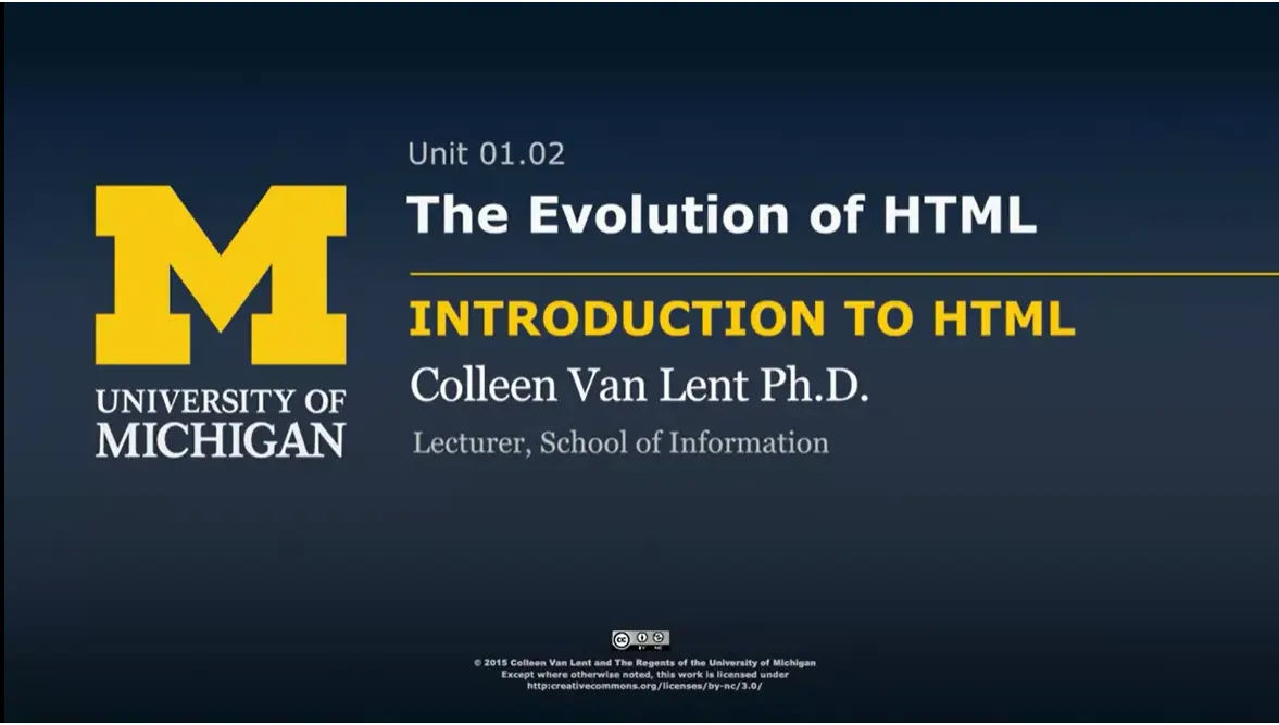 1.02 The Evolution of HTML.