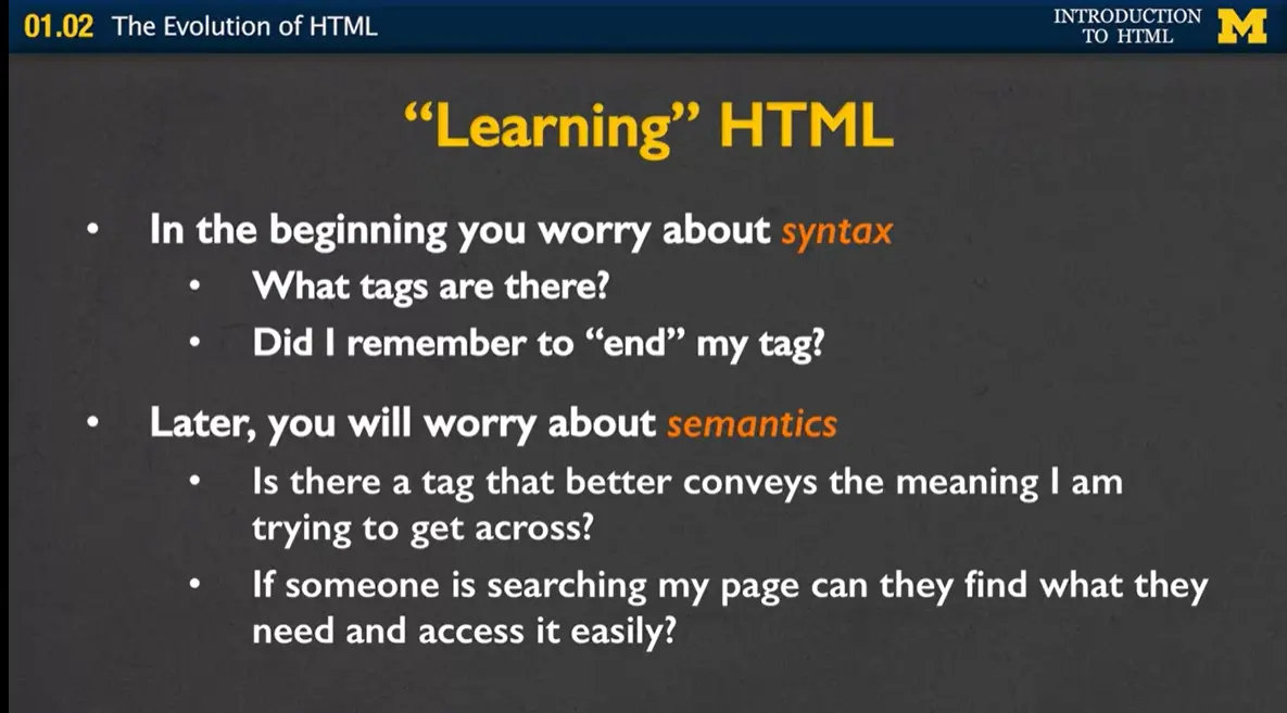 'Learning' HTML, #2.