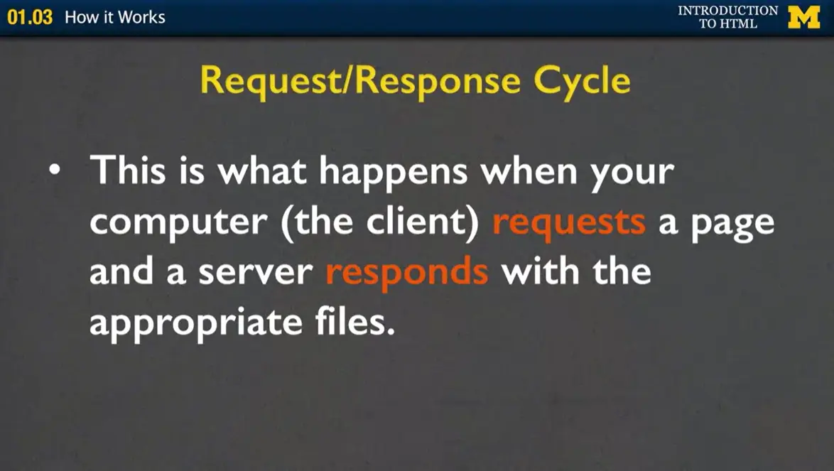 Request/Response Cycle.