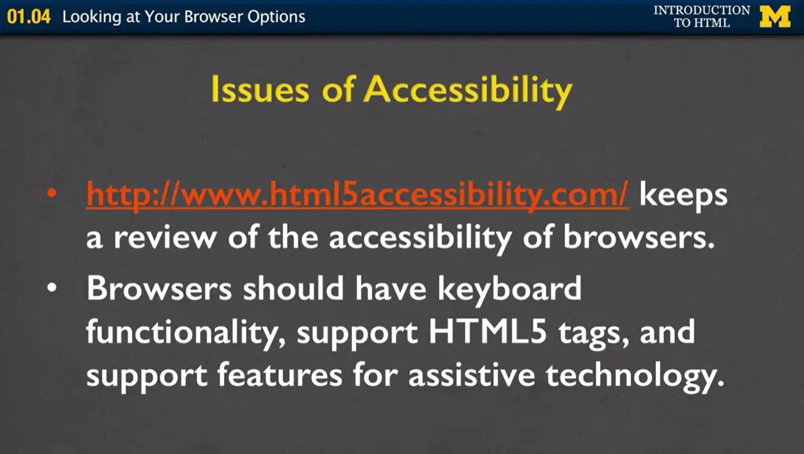 Issues of Accessibility.