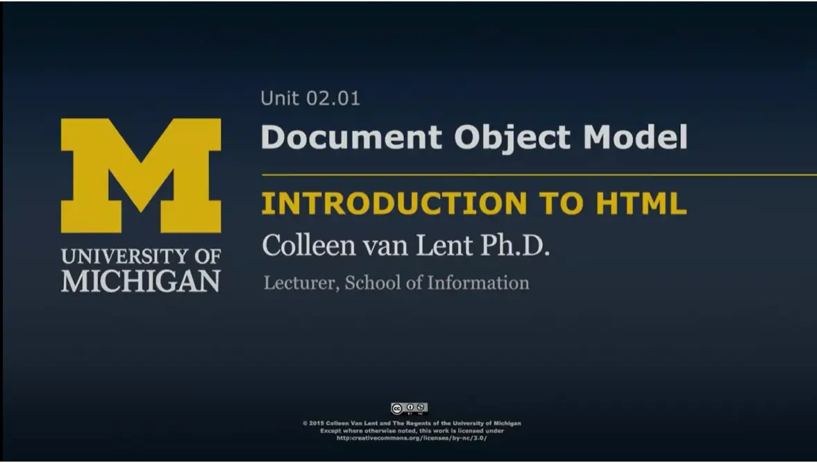 2.01 The Document Object Model (DOM).