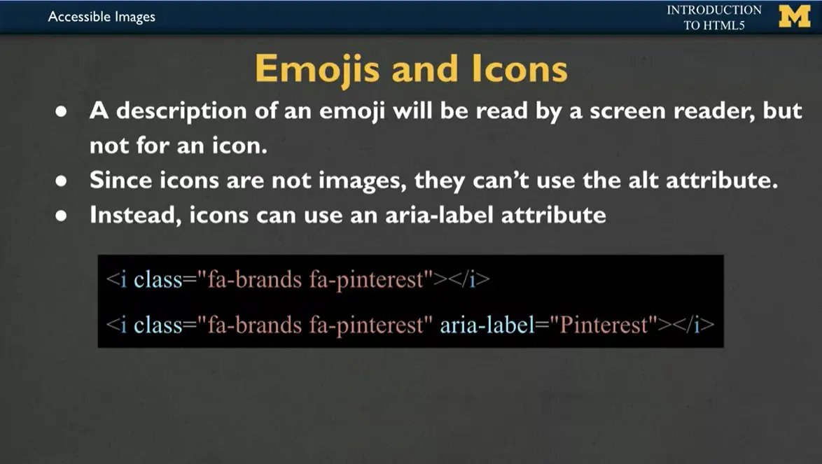 Example, Emojis & Icons.